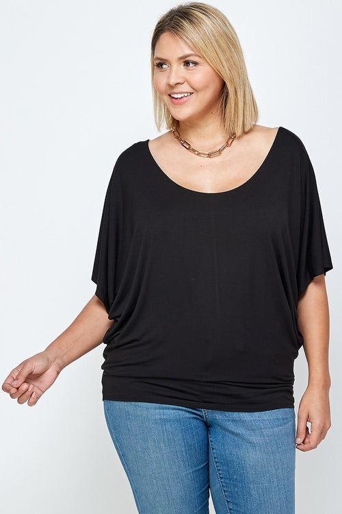 Blair flowy knit top in rayon spandex blend – color variant 2