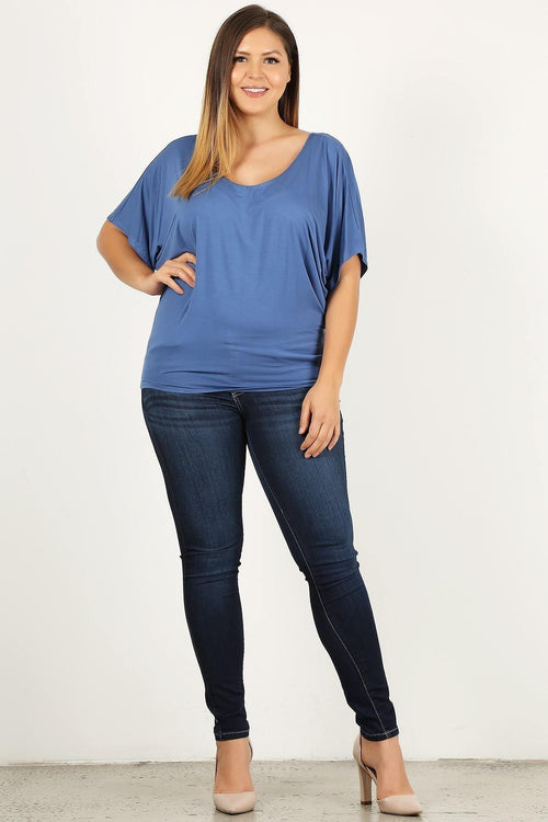 Blair flowy knit top in rayon spandex blend – color variant 3