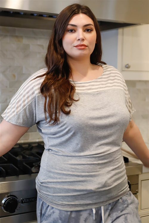 Coco Stripe Short Sleeve Top