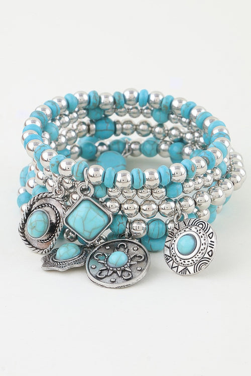 Turquoise bracelet — Antique Summer Hat Beaded Bracelet